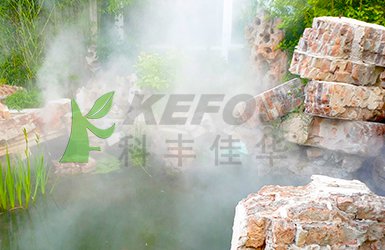 人工湖噴霧景觀